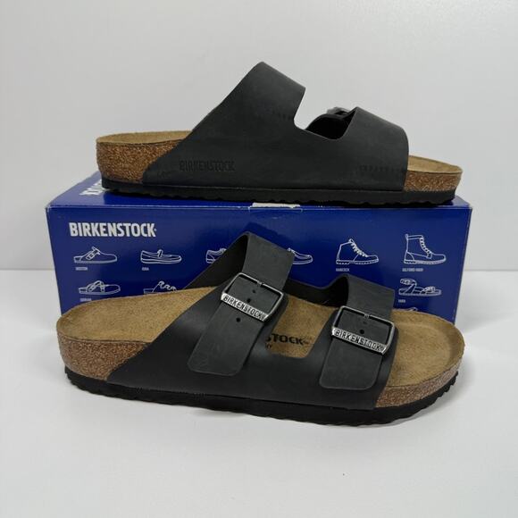 NIB • Birkenstock Arizona Waxy Leather Size: 41 L10/M8- Normal Width - Picture 2 of 8